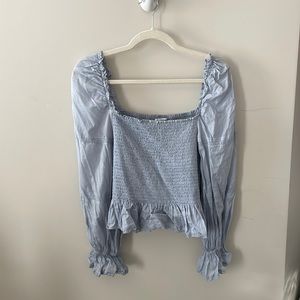 Reformation Long sleeve cotton top